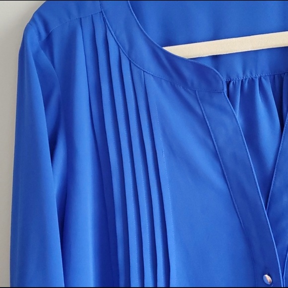 Chaus New York Royal Blue Top - Picture 3 of 9